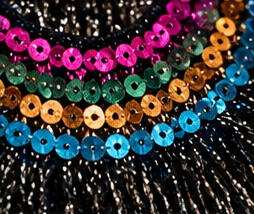 After Midnight Metallic Fringe Statement Collar
