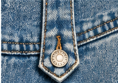 Denim Revival Button-Detail Wide-Leg Jeans