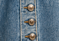 Denim Revival Button-Detail Wide-Leg Jeans