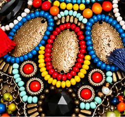 Carnivale Mosaic Mixed-Media Statement Necklace