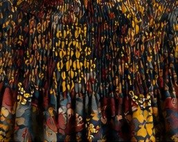 Autumn Garden Smocked Floral Blouse