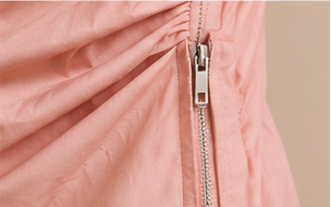 Blush One-Shoulder Statement Blouse