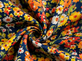Wildflower Garden Tie-Neck Blouse