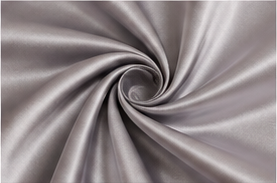Silver Satin Bow Blouse