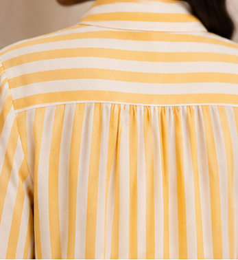 Sunshine Stripe Tie-Neck Blouse