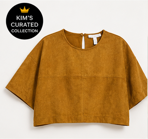 Golden Suede Crop Top