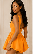 Sculpted Pleat Mini Dress