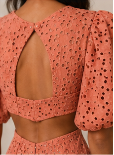 Desert Rose Eyelet Maxi Dress