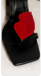 Sweetheart Accent Stiletto Sandals