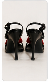 Sweetheart Accent Stiletto Sandals