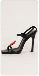 Sweetheart Accent Stiletto Sandals