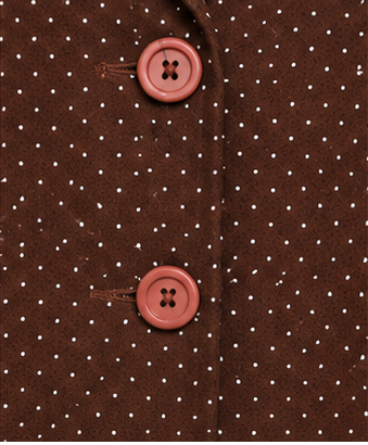 Chocolate Micro-Dot Tailored Blazer