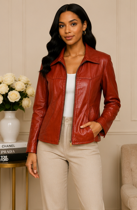 Crimson Heritage Genuine Leather Jacket
