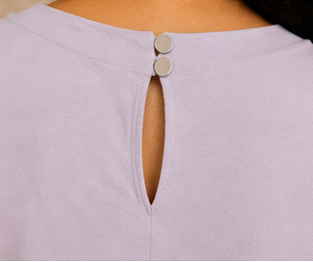 Lavender Asymmetrical Belted Midi Dress