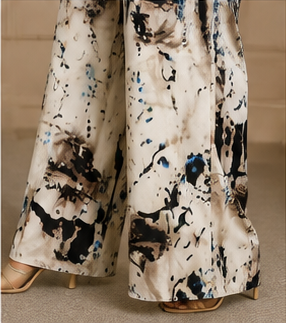 Abstract Art Two-Piece Pant Set
