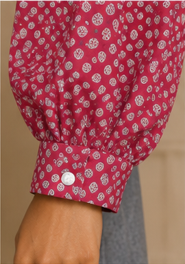 Vintage-Inspired Two-Piece Grey Midi Dress Set with Polka Dot Blouse