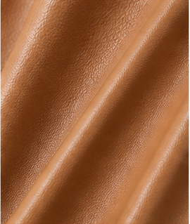 Camel Luxe Pleated Faux Leather Dress