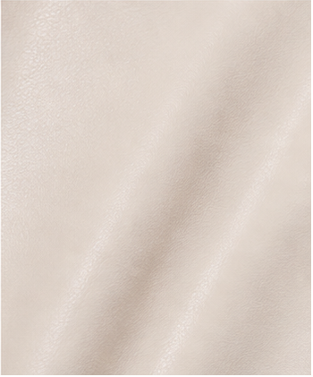 Ivory Bow Back Strapless Faux Leather Mini Dress