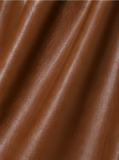 Mocha Luxe Open-Back Faux Leather Dress