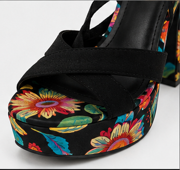 Tropical Platform Heels