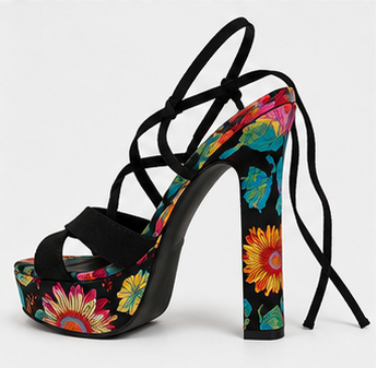 Tropical Platform Heels