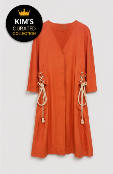 Copper Satin Midi Dress
