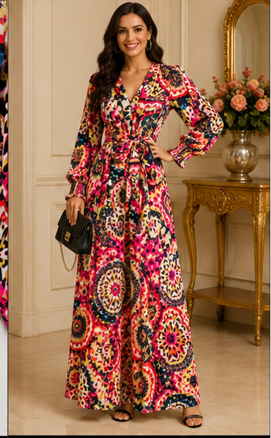 Garden Mosaic Maxi Dress