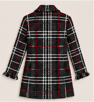 Plaid Statement Coat