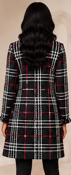 Plaid Statement Coat