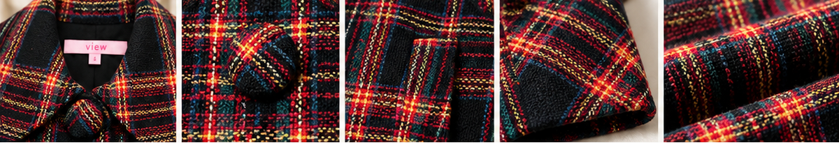 Plaid Wool-Blend Coat – Classic Tartan