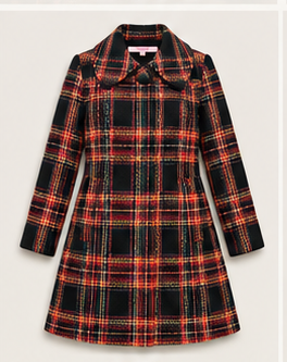 Plaid Wool-Blend Coat – Classic Tartan