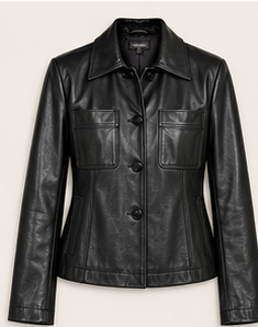 Genuine Leather Jacket – Classic Black