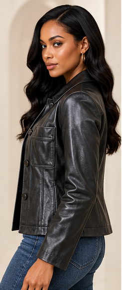 Genuine Leather Jacket – Classic Black