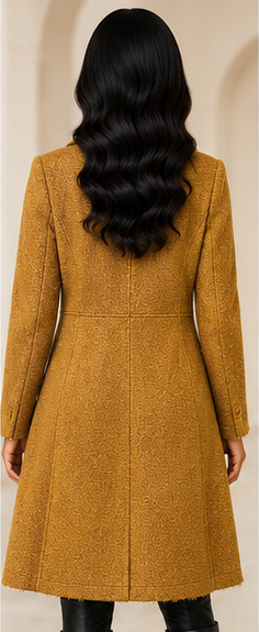 Express Women's Double-Breasted Bouclé Fringe Coat