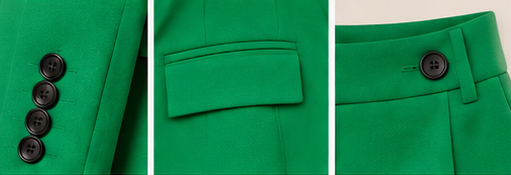 Emerald Executive Three-Piece Suit Set