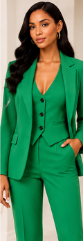 Emerald Executive Three-Piece Suit Set