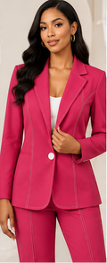 Fuchsia Power Statement Suit Set