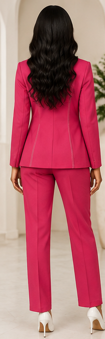 Fuchsia Power Statement Suit Set