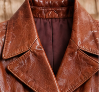 Cognac Legacy Pelle Studio Leather Blazer