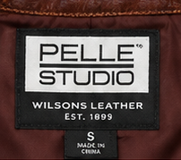 Cognac Legacy Pelle Studio Leather Blazer