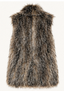 Silver Fox Luxe Faux-Fur Vest