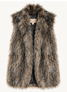Silver Fox Luxe Faux-Fur Vest