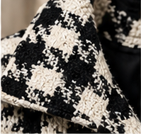 The Madison Houndstooth Belted Coat