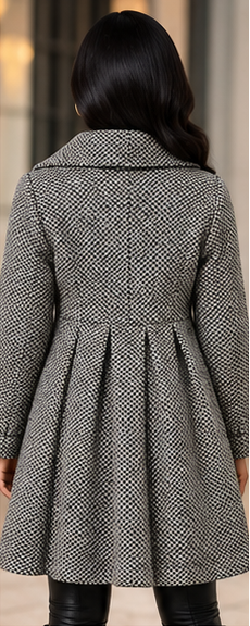 The Jacqueline Pleated Swing Coat