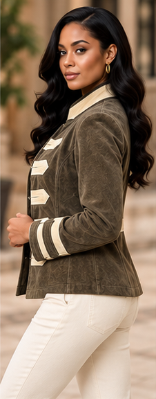 The Cavalier Contrast Suede Jacket
