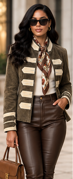 The Cavalier Contrast Suede Jacket