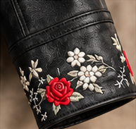 Midnight Rose Embroidered Jacket