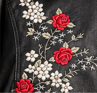 Midnight Rose Embroidered Jacket