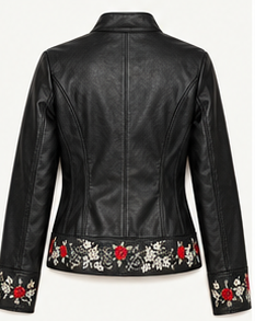 Midnight Rose Embroidered Jacket