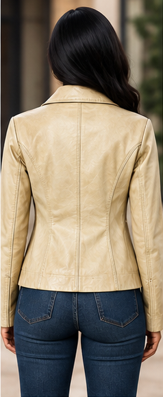 Ivory Legacy Vintage Leather Jacket